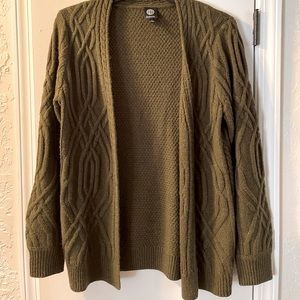 Moss green Bobeau cardigan - size L